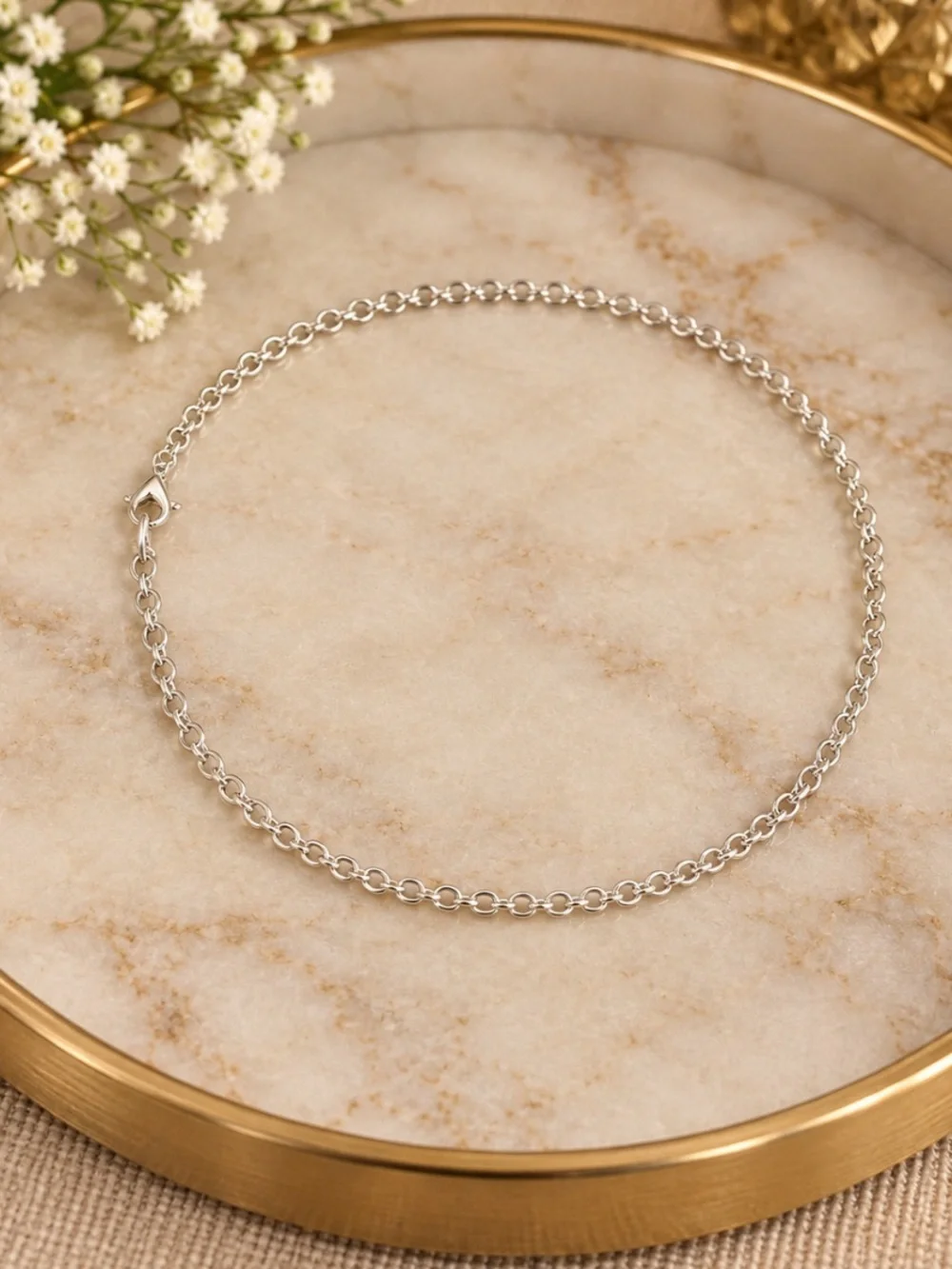 Silver Plated Chain Necklace